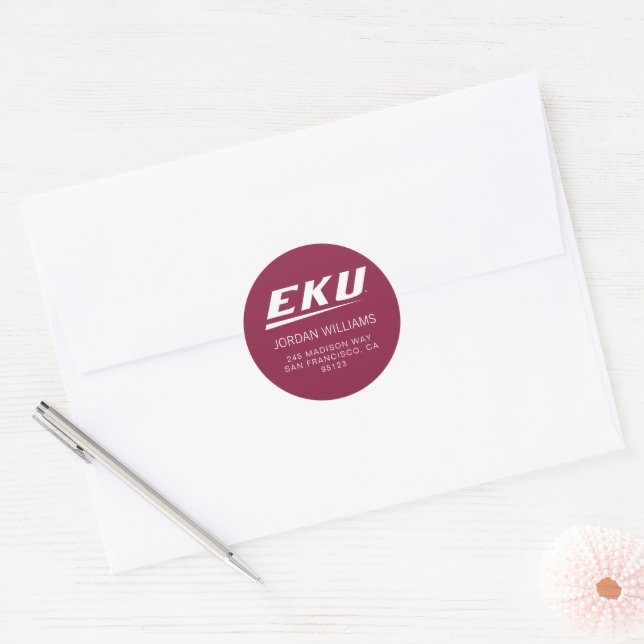 Eastern Kentucky University | EKU Classic Round Sticker (Envelope)