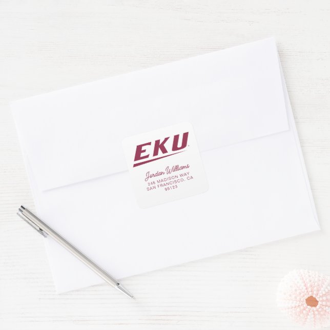 Eastern Kentucky University | EKU Square Sticker (Envelope)