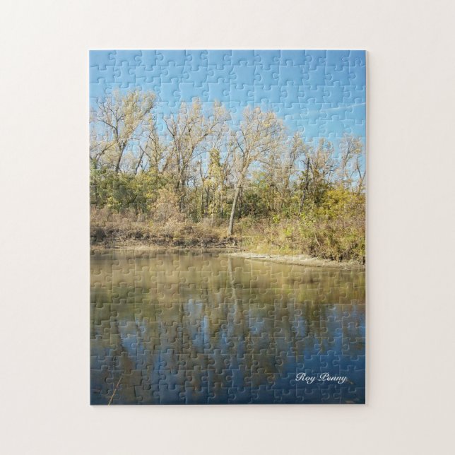 Eastern Nebraska Gravel Pit Jigsaw Puzzle (Vertical)