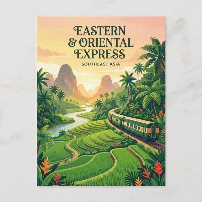 Eastern & Oriental Express (Southeast Asia) Postcard (Front)