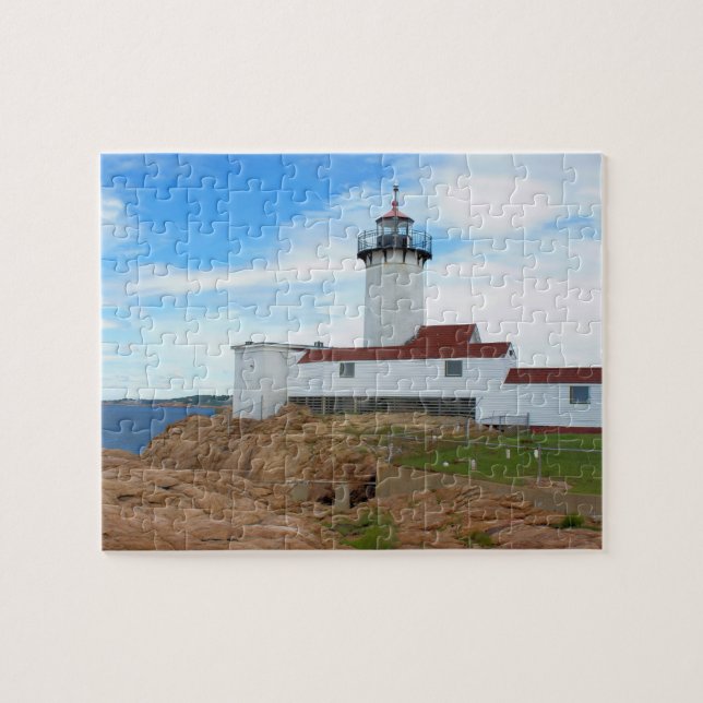 Eastern Point Lighthouse, Gloucester Massachusetts Jigsaw Puzzle (Horizontal)