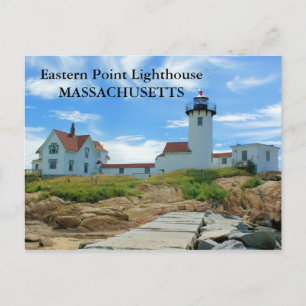 Eastern Point Lighthouse, Massachusetts Postcard
