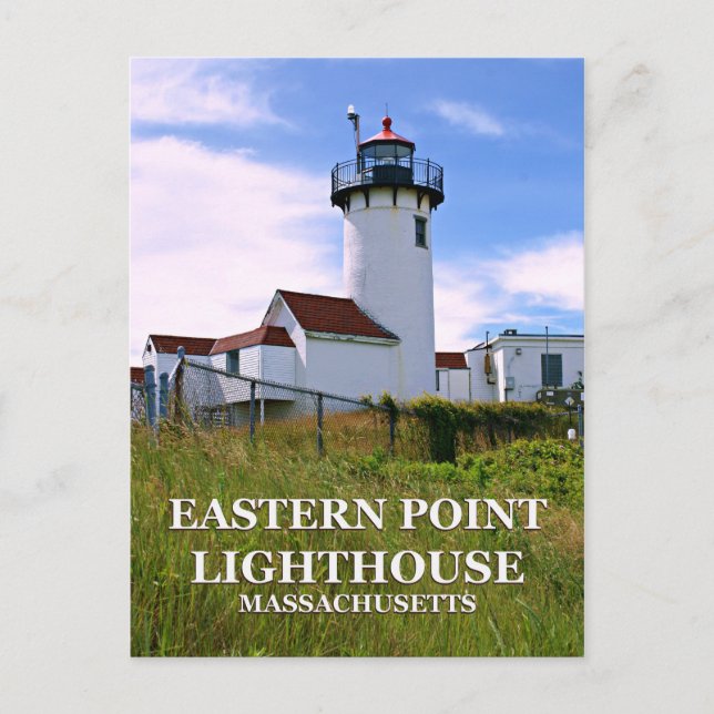 Eastern Point Lighthouse, Massachusetts Postcard (Front)