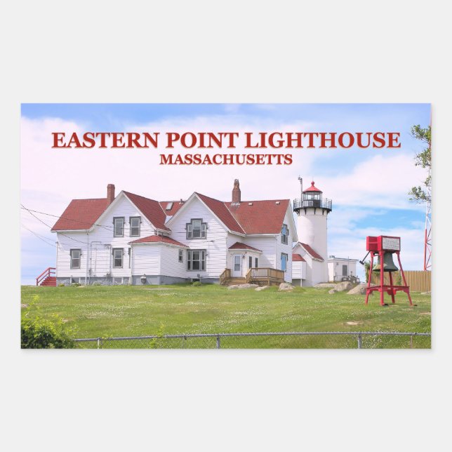 Eastern Point Lighthouse, Massachusetts Sticker (Front)