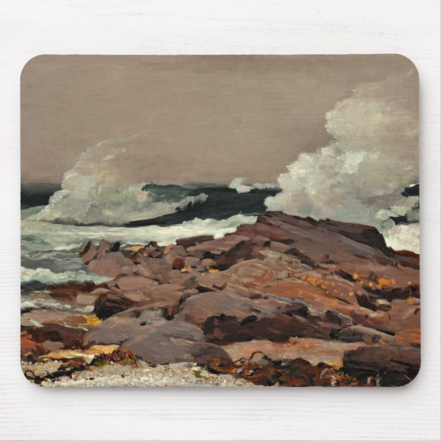 Eastern Point, painting by Winslow Homer Mouse Pad (Front)