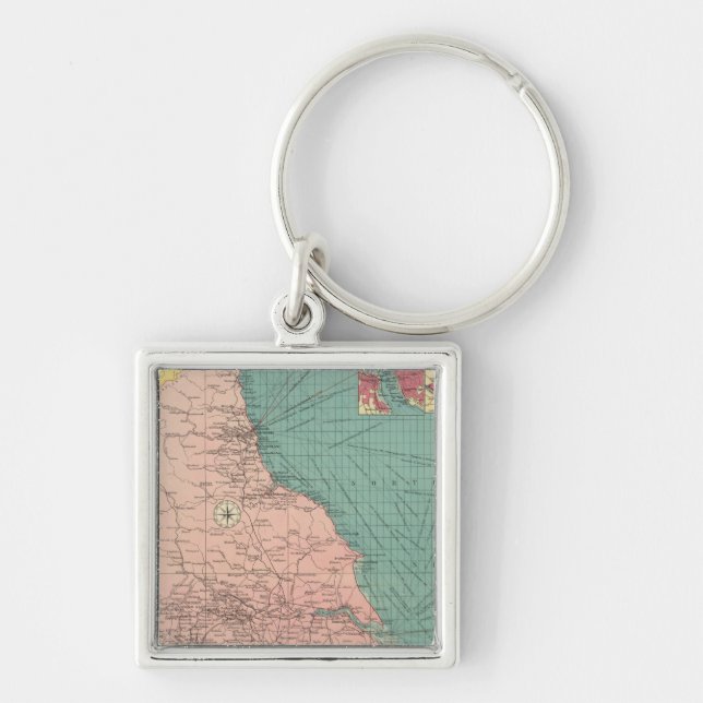 Eastern ports of Great Britian Keychain (Front)