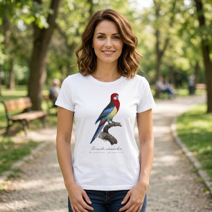 Eastern rosella or Platycercus eximius parakeet T-Shirt