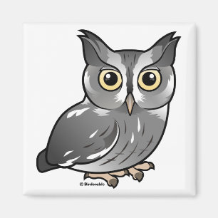 Eastern Screech Owl (Grey Phase) Magnet