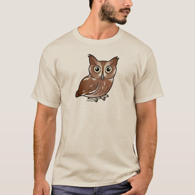 Eastern Screech Owl (Red Phase) T-Shirt (Front)