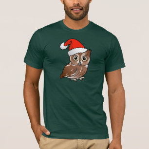 Eastern Screech Owl Santa T-Shirt