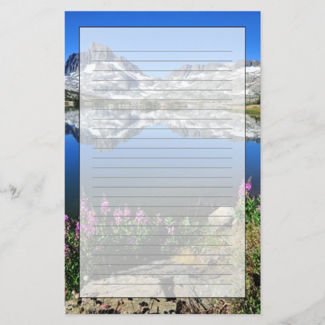 Eastern Sierra Mountains Stationery (Front)