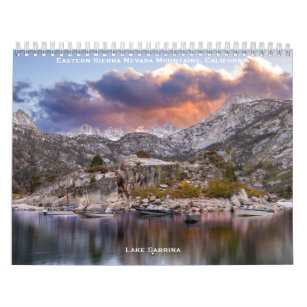 Eastern Sierra Nevada Mountains, California Calendar