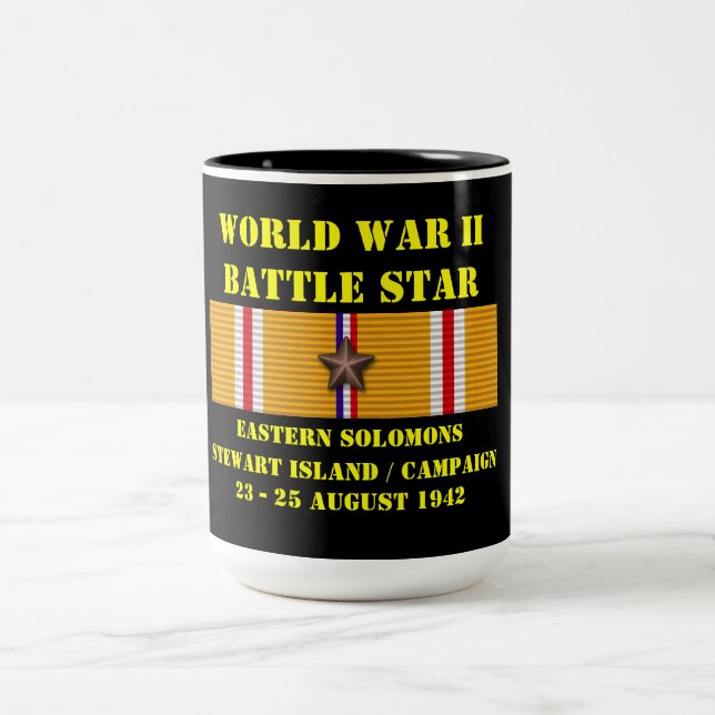 Eastern Solomons ( Stewart Island ) Campaign Two-Tone Coffee Mug (Center)
