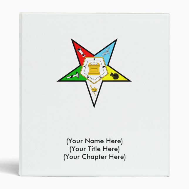 Eastern Star Binder - Photo Album (Front)