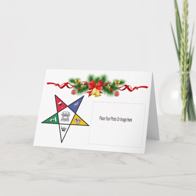 Eastern Star Holiday Greeting Card (Front)