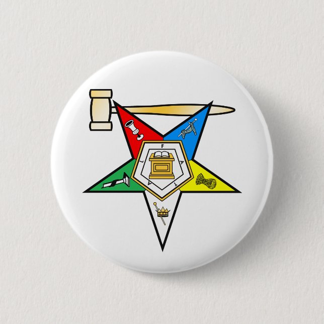 Eastern Star Past Matron items 2 Inch Round Button (Front)