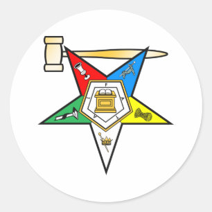 Eastern Star Past Matron items Classic Round Sticker