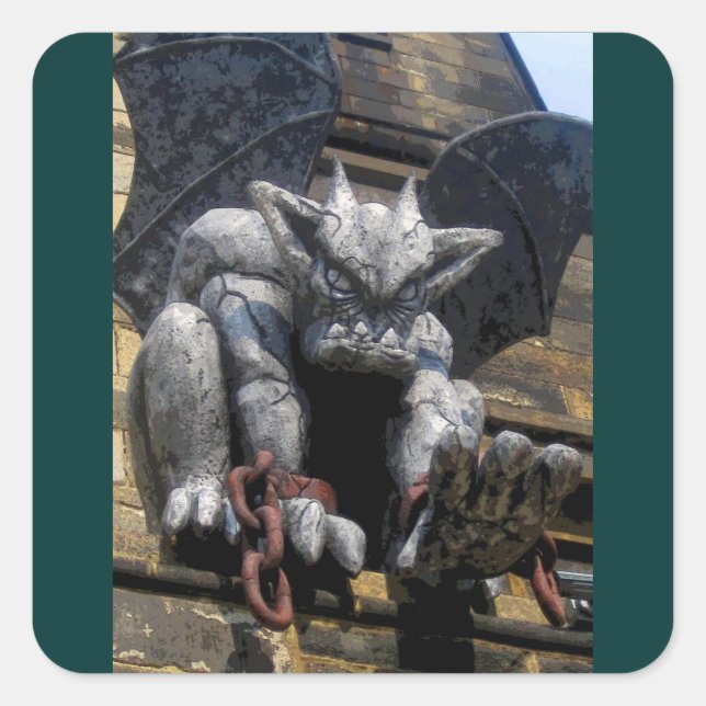 Eastern State Gargoyle CB Square Sticker (Front)