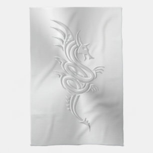 Eastern-style Dragon, Embossed-effect Kitchen Towel