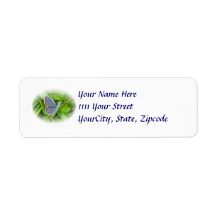 Eastern Tailed Blue Butterfly Address Label