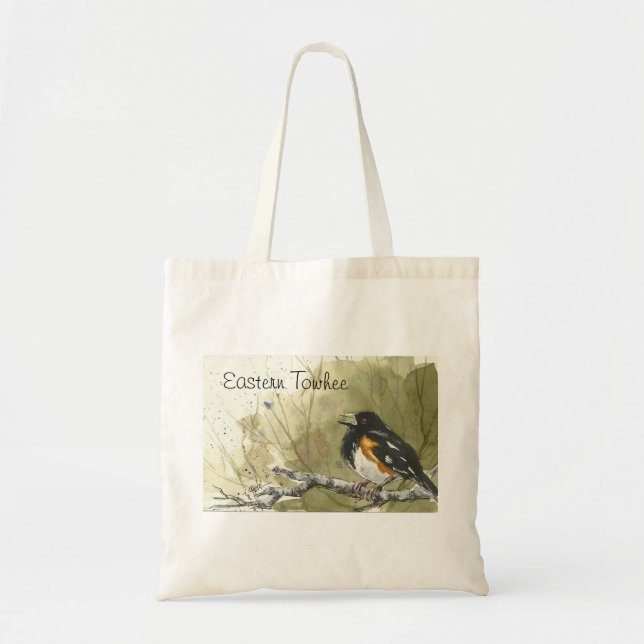 Eastern Towhee Tote Bag (Front)