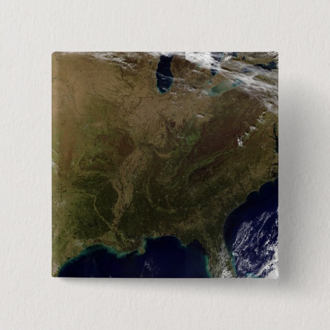 Eastern United States 3 2 Inch Square Button (Front)