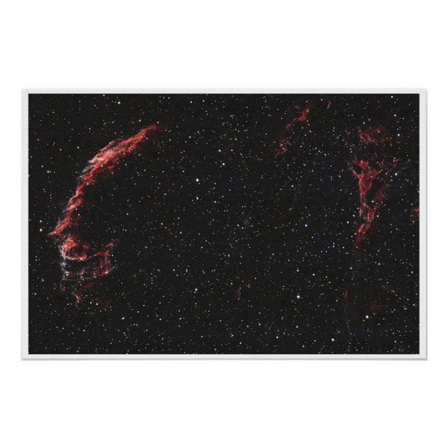 Eastern Veil Nebula – Deep Space Astrophotography Poster (Front)