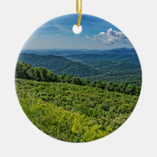 Eastern View from Shenandoah National Park Ceramic Ornament