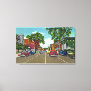Eastern View of Genesee Street Canvas Print