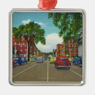 Eastern View of Genesee Street Metal Ornament