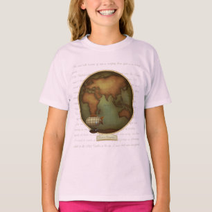 Eastern & Western Hemispheres Map 2-Sided T-Shirt