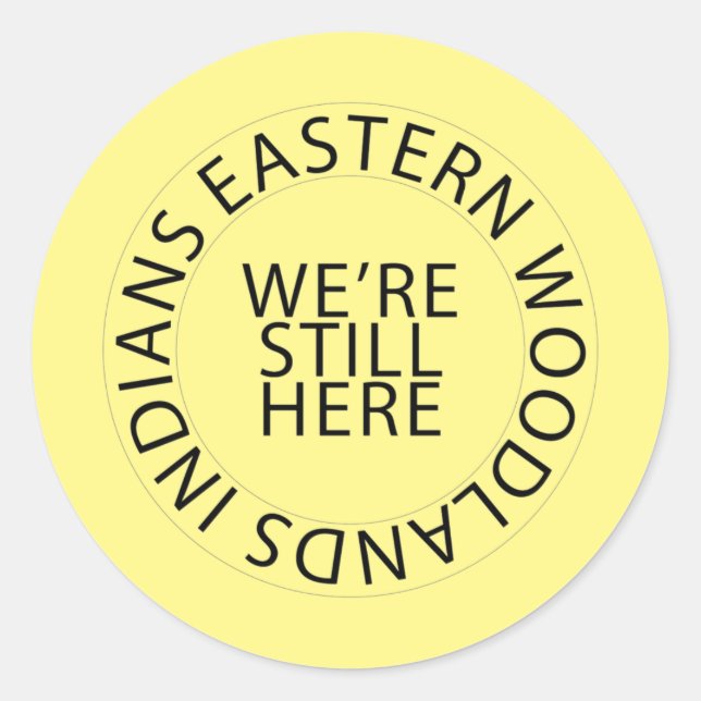 Eastern Woodlands Circle Stickers (Round) (Front)