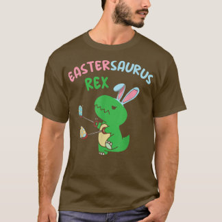 Eastersaurus Re Tre Easter Bunny Dino Boys Kids To T-Shirt