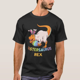 Eastersaurus Rex Easter Rex Dinosaur Bunny Kids Di T-Shirt