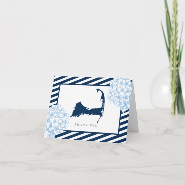 Eastham Cape Cod Hydrangea Flowers Thank You (Front)