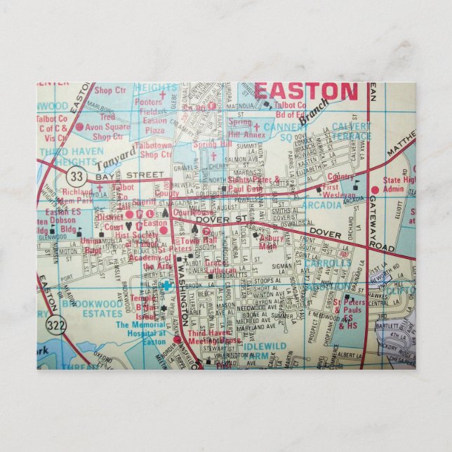 EASTON MD, carte postale carte Vintage (Devant)