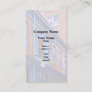 Easton PA - Street With Bay Window Business Card