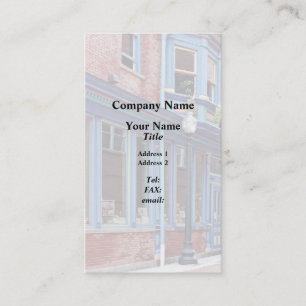 Easton PA - Street With Open Door Business Card