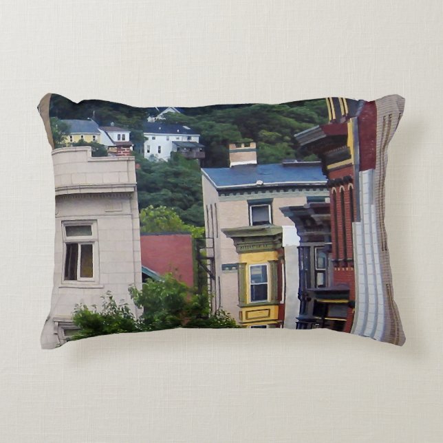 Easton PA - View From Window Accent Pillow (Front)