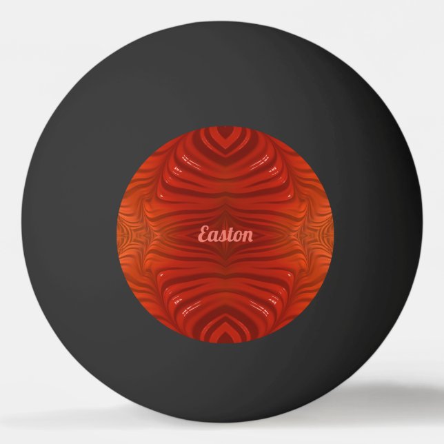 EASTON ~ Tangerine Orange Red ~ Ping Pong Ball (Back)