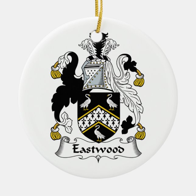 Eastwood Family Crest Ceramic Ornament (Front)