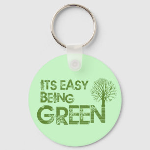 Easy being green keychain