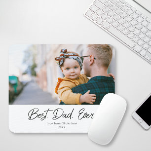 Easy Best Dad Ever One Photo Mousepad