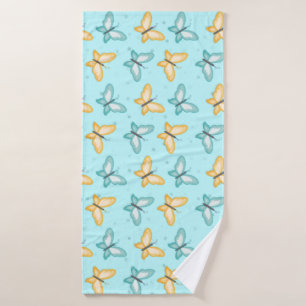 Easy Butterfly Nail Art Bath Towel