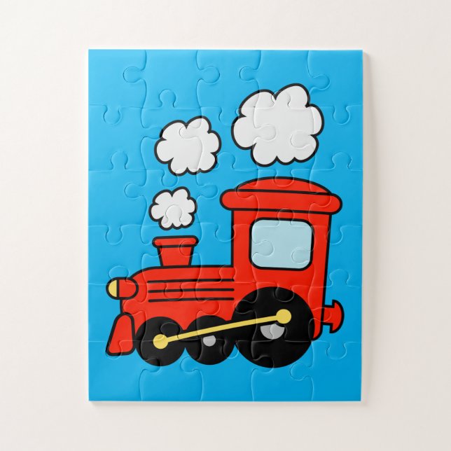 Easy choo choo train puzzle for kids - 30 pc (Vertical)