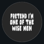 Easy Christmas Nativity Costume Wise Men  Classic Round Sticker<br><div class="desc">Easy Christmas Nativity Costume Wise Men</div>