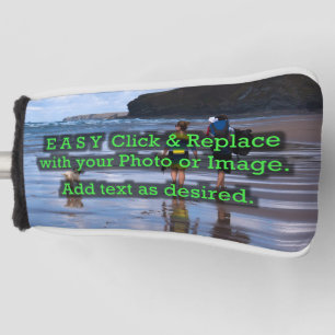 Easy Click & Replace Horizontal Image to Make Own Golf Head Cover