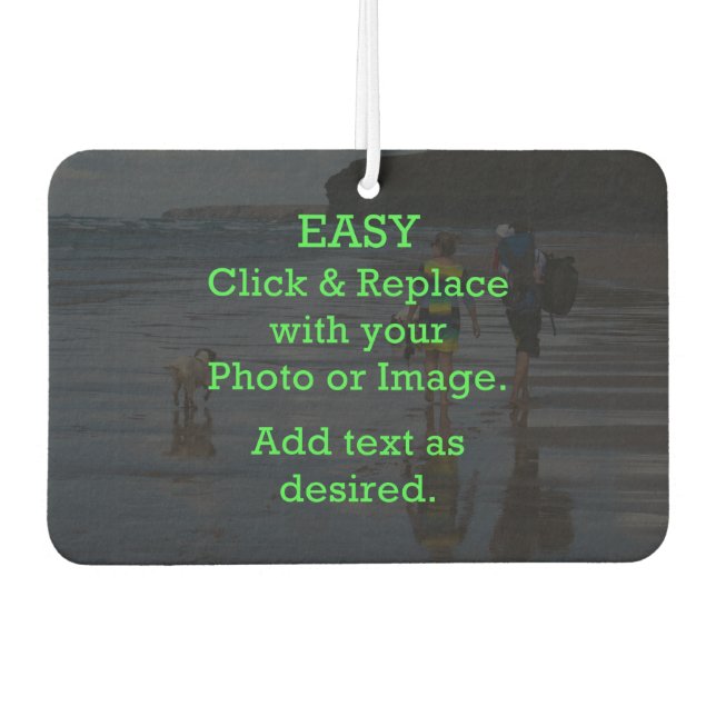 Easy Click & Replace Image to Create Your Own Air Freshener (Front)