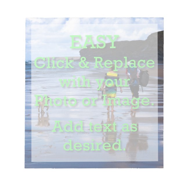Easy Click & Replace Image to Create Your Own Notepad (Front)