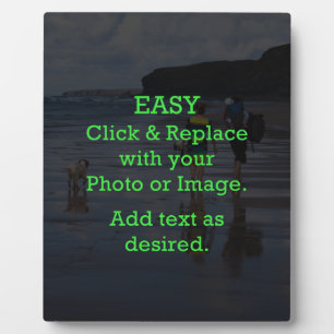 Easy Click & Replace Image to Create Your Own Plaque